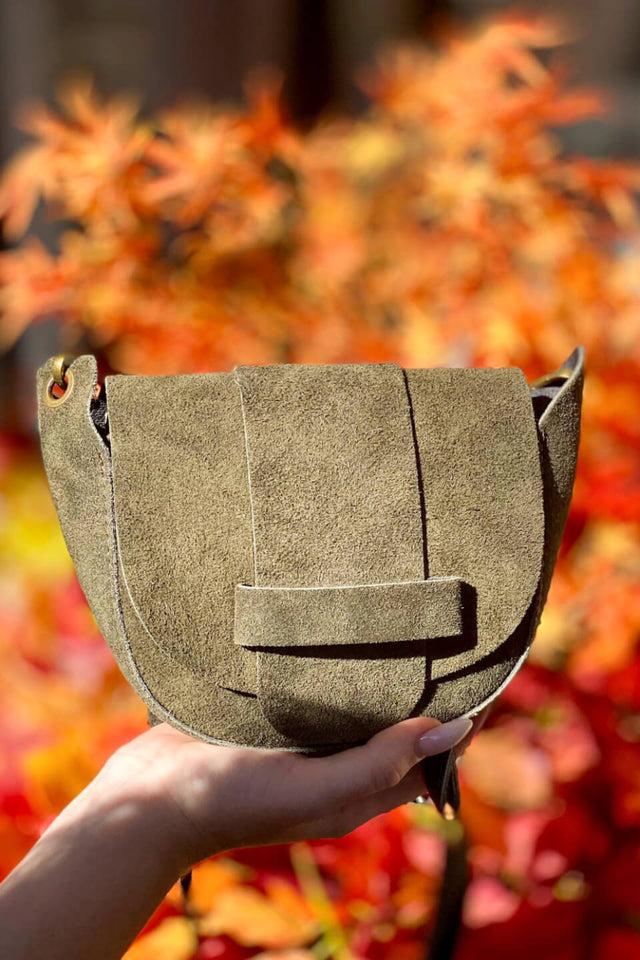 Orla Antwerp Suede Ronde Tas