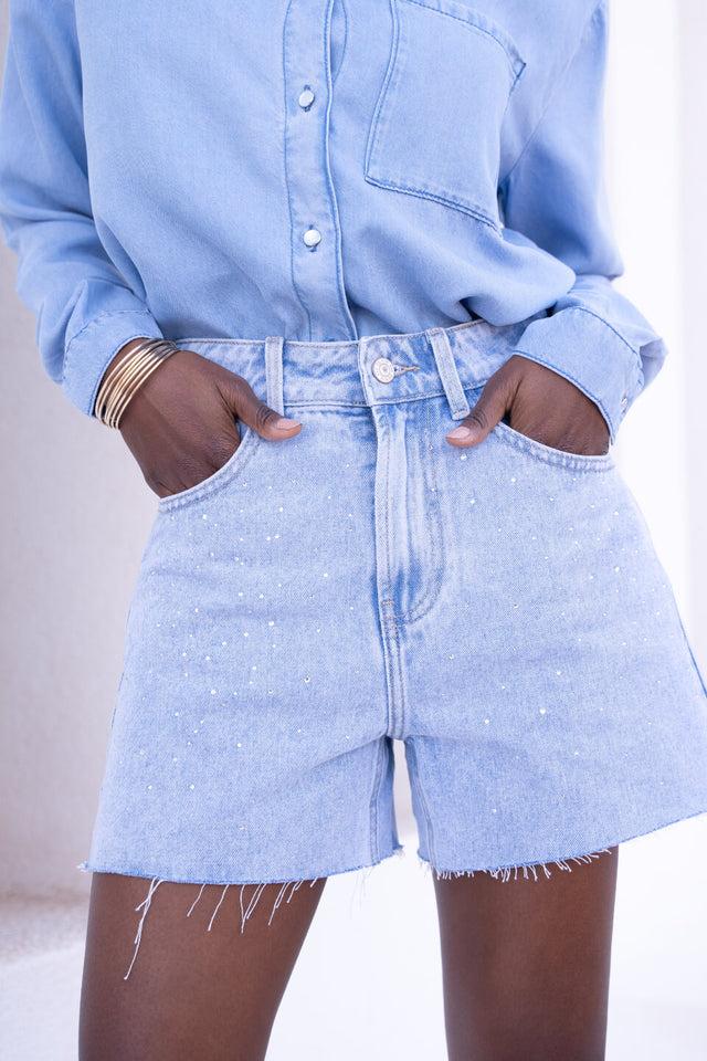 Orla Antwerp Sullivan Denim Jeans Strass Short