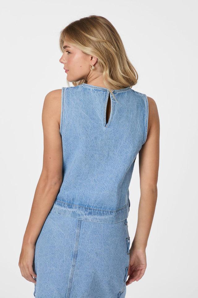 Orla Antwerp Svetlana Denim Jeans Gevlochten Top