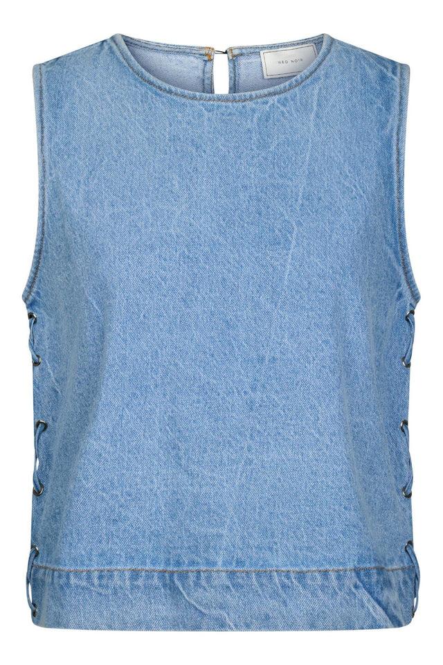 orla antwerp Svetlana Denim Jeans Gevlochten Top