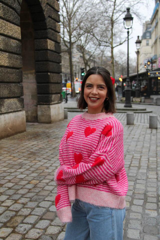 Orla Antwerp Tammy Gestreepte Hart Trui