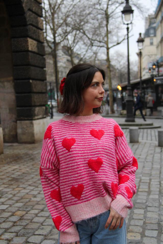 Orla Antwerp Tammy Gestreepte Hart Trui