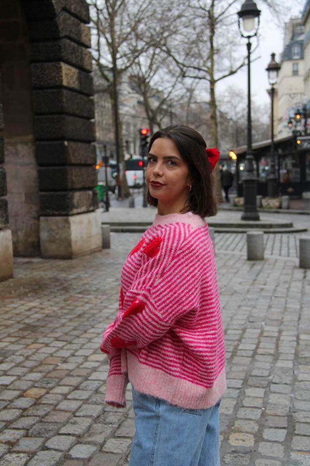 Orla Antwerp Tammy Gestreepte Hart Trui