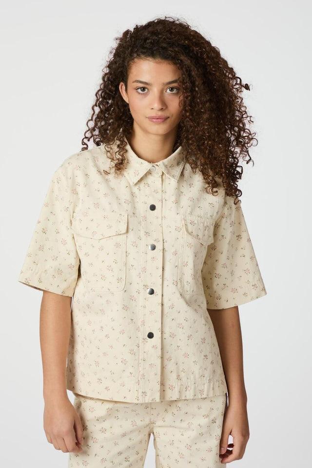 Orla Antwerp Tiki Floral Denim Jeans Hemd