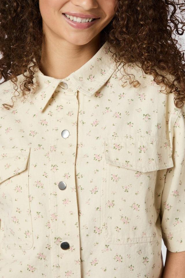 Orla Antwerp Tiki Floral Denim Jeans Hemd