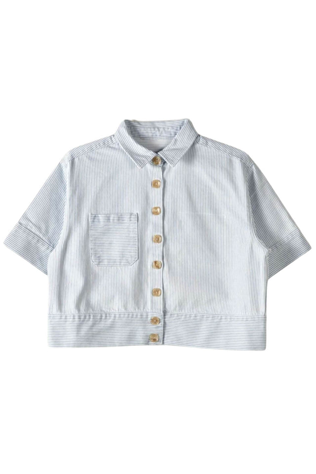 Orla Antwerp Victor Gestreept Denim Jeans Hemd