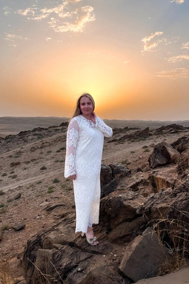 Orla Antwerp Yaslacely Maxi Kanten Jurk