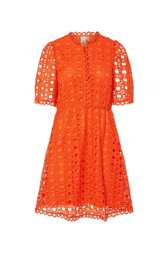 orla antwerp Yaslara Kanten Mini Jurk