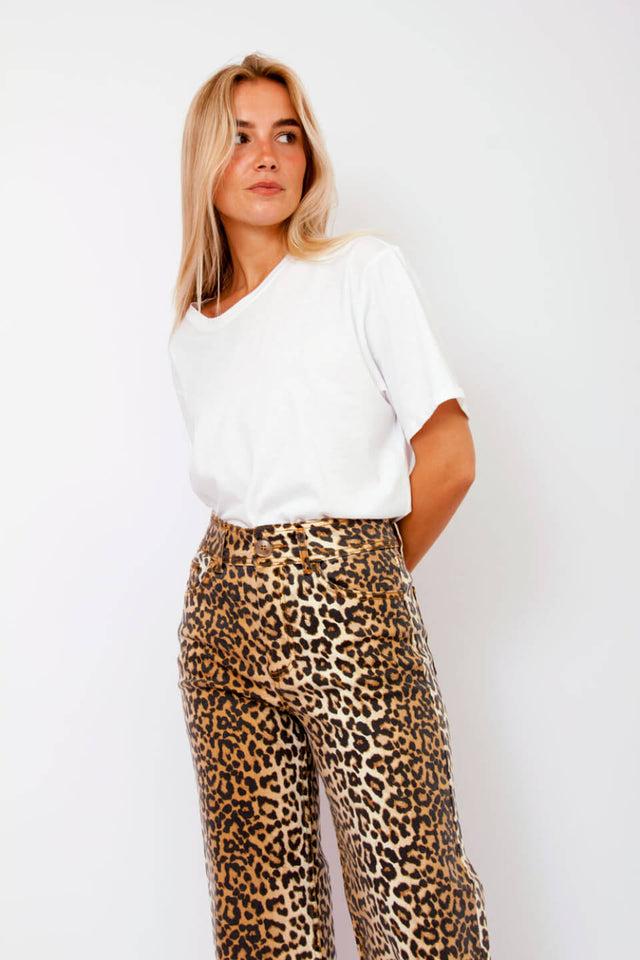 Orla Antwerp Yasleonora Luipaard Denim Jeans Broek