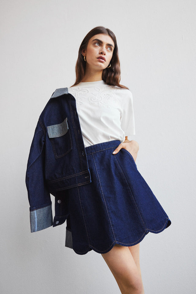 Orla Antwerp Yasmaria Denim Jeans Rok