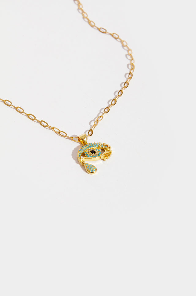 Orla Antwerp Zirconia Blue Tears Halsketting