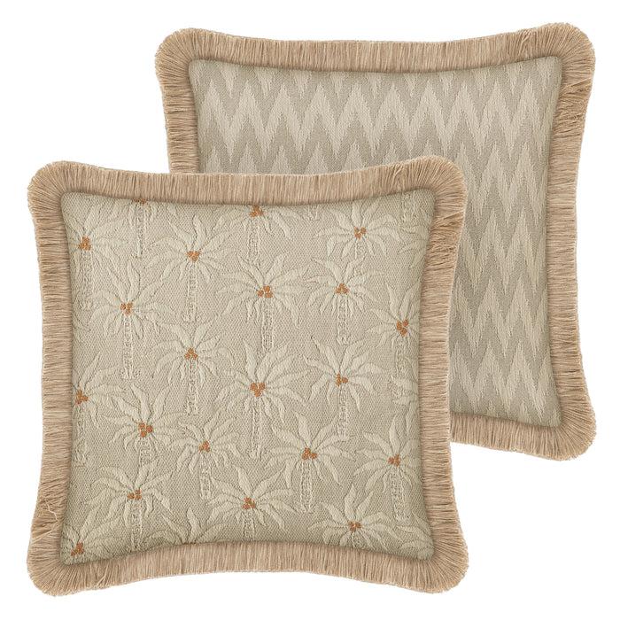 palais Dubbelzijdig Kussen Laura Zand & Ecru x Rosita Zand & Ecru