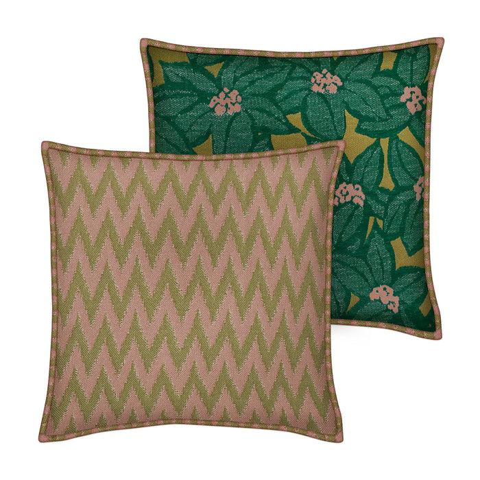 Palais Dubbelzijdig Kussen Rosita Olijf & Oudroze X Michelle Mos & Olijf