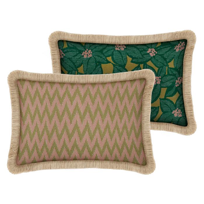 Palais Dubbelzijdig Kussen Rosita Olijf & Oudroze X Michelle Mos & Olijf