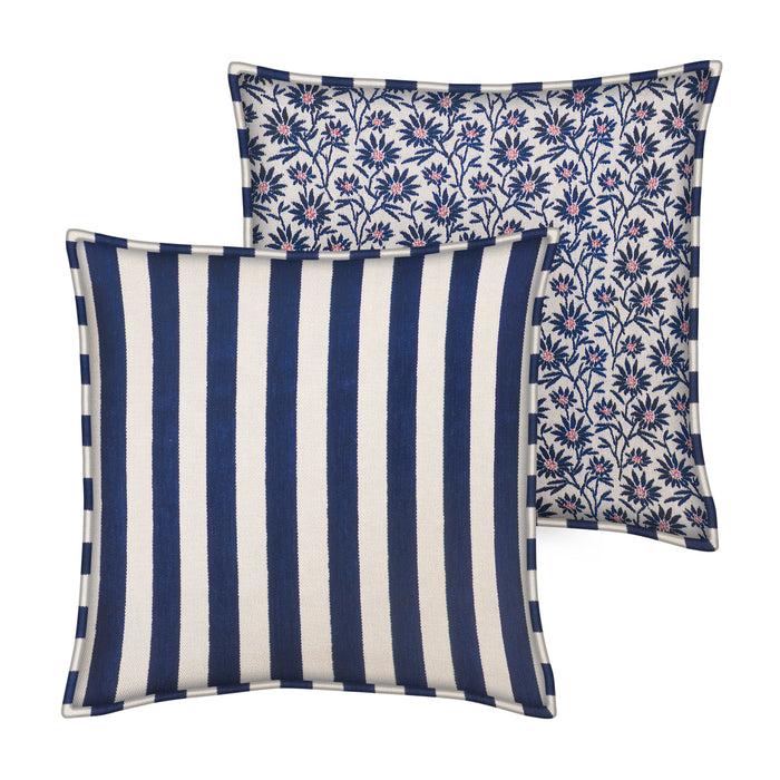 palais Dubbelzijdig Kussen Jackie Navy & Mako Navy