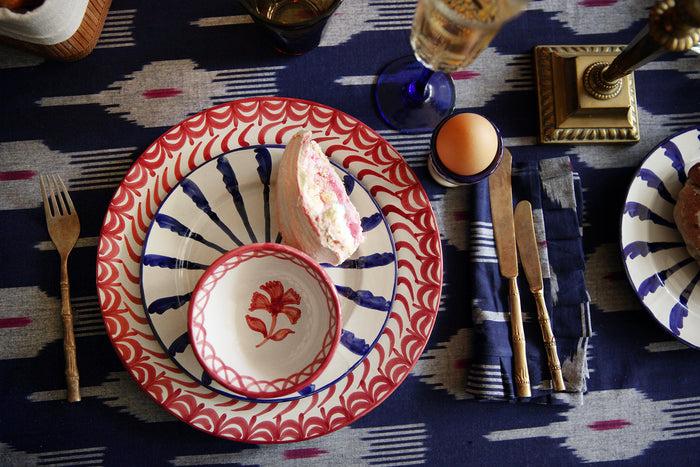 Palais Handgeweven Servet Ikat Indigo (set Van 2)