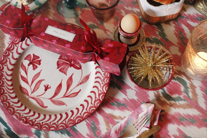 Palais Handgeweven Servet Ikat Roze (set Van 2)