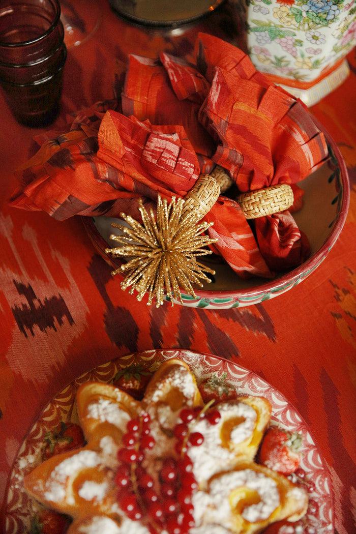 Palais Handgeweven Servet Ikat Sienna (set Van 2)