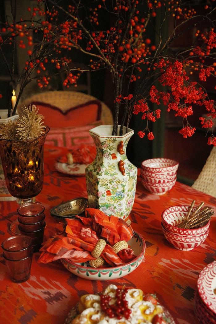 Palais Handgeweven Servet Ikat Sienna (set Van 2)