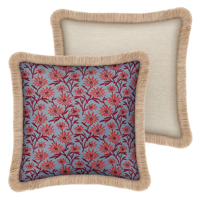 palais Kussen Mako Lichtblauw & Rood