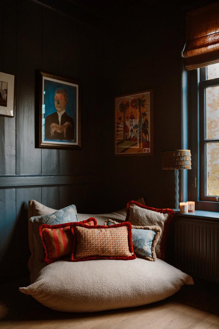 Palais Lampenkap Giselle Karamel & Blauw