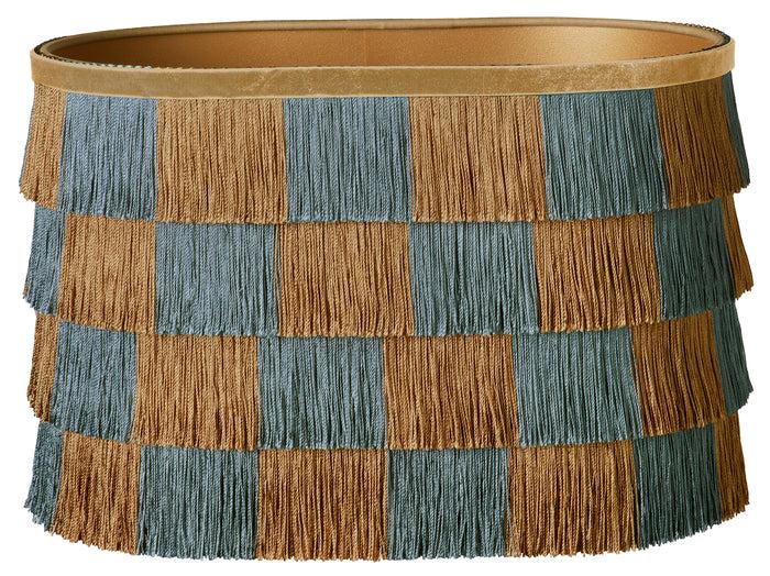 palais Lampenkap Giselle Karamel & Blauw