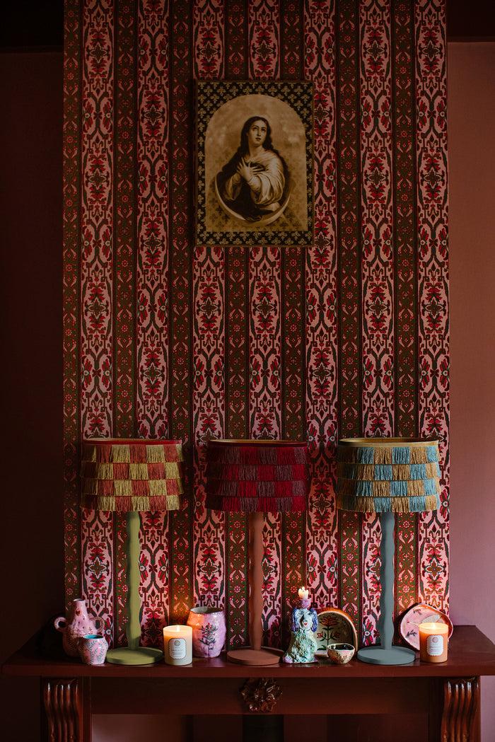 Palais Lampenkap Giselle Olijfgroen & Blush