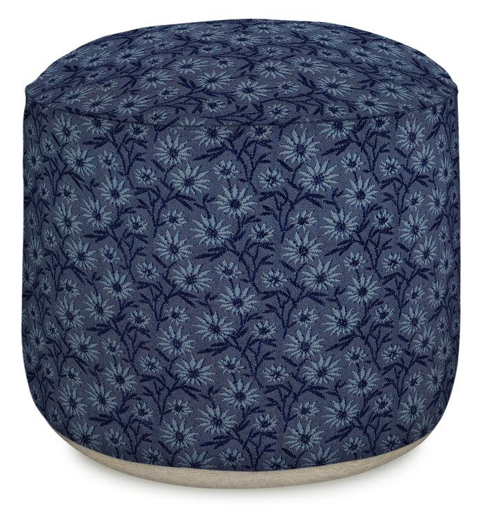 palais Outdoor Poef Mako Lichtblauw & Navy