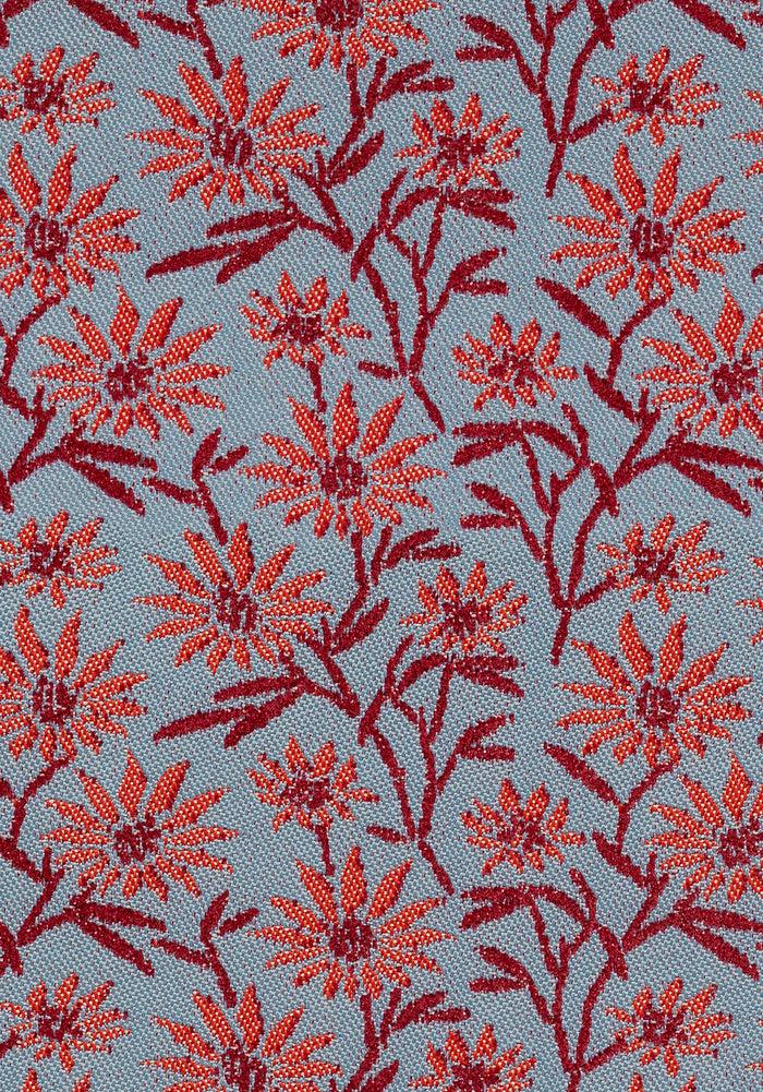 Palais Outdoor Poef Mako Lichtblauw & Rood