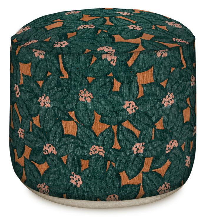 palais Outdoor Poef Michelle Oranje & Emerald