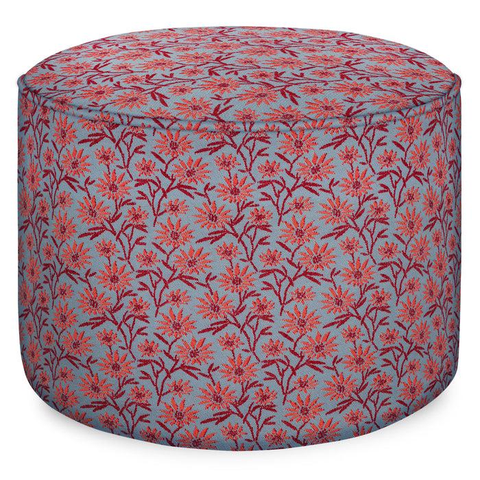 palais Poef Mako Lichtblauw & Rood