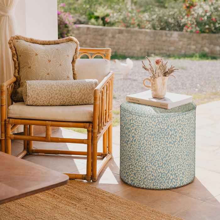 Palais Poef Maya Lichtblauw & Ecru