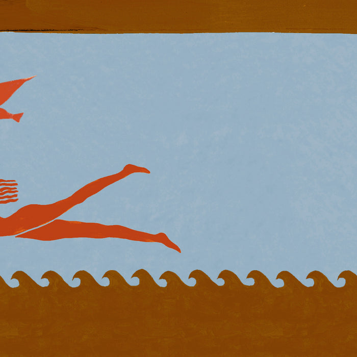 Palais Palais X Hôtel Magique Lampenkap Thalassa Antiek Blauw & Koraal