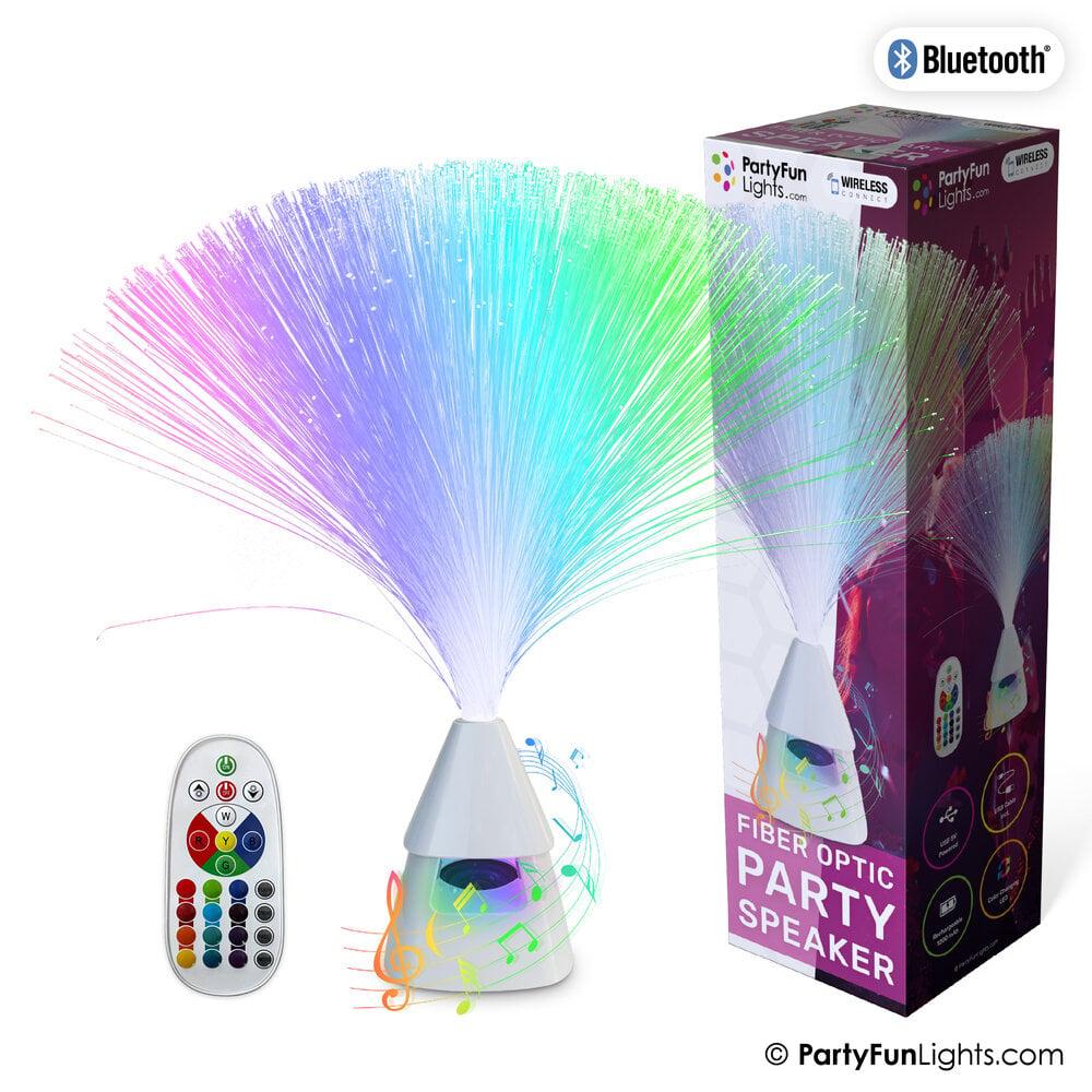 partyfunlights PartyFunLights Kleur veranderende LED glasvezel Bluetooth speaker