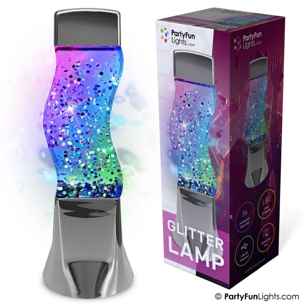 partyfunlights PartyFunLights Kleur veranderende LED Glitter Lamp