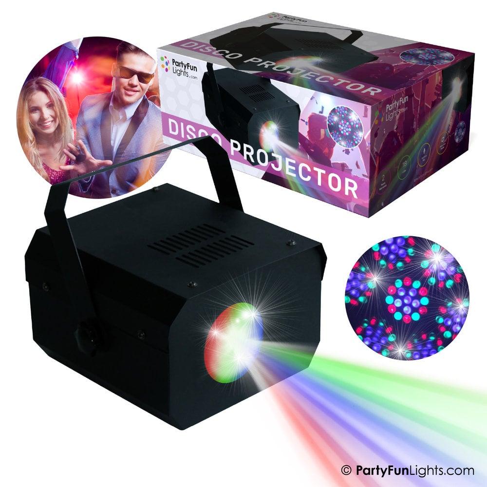 partyfunlights PartyFunLights Moonflower Projector Discolamp - geluidsactief en snelheidsgeregeld - 18 multi-color LEDs - incl. adaptor partyfunlights PartyFunLights Moonflower Projector Discolamp - geluidsactief en snelheidsgeregeld - 18 multi-color LEDs - incl. adaptor