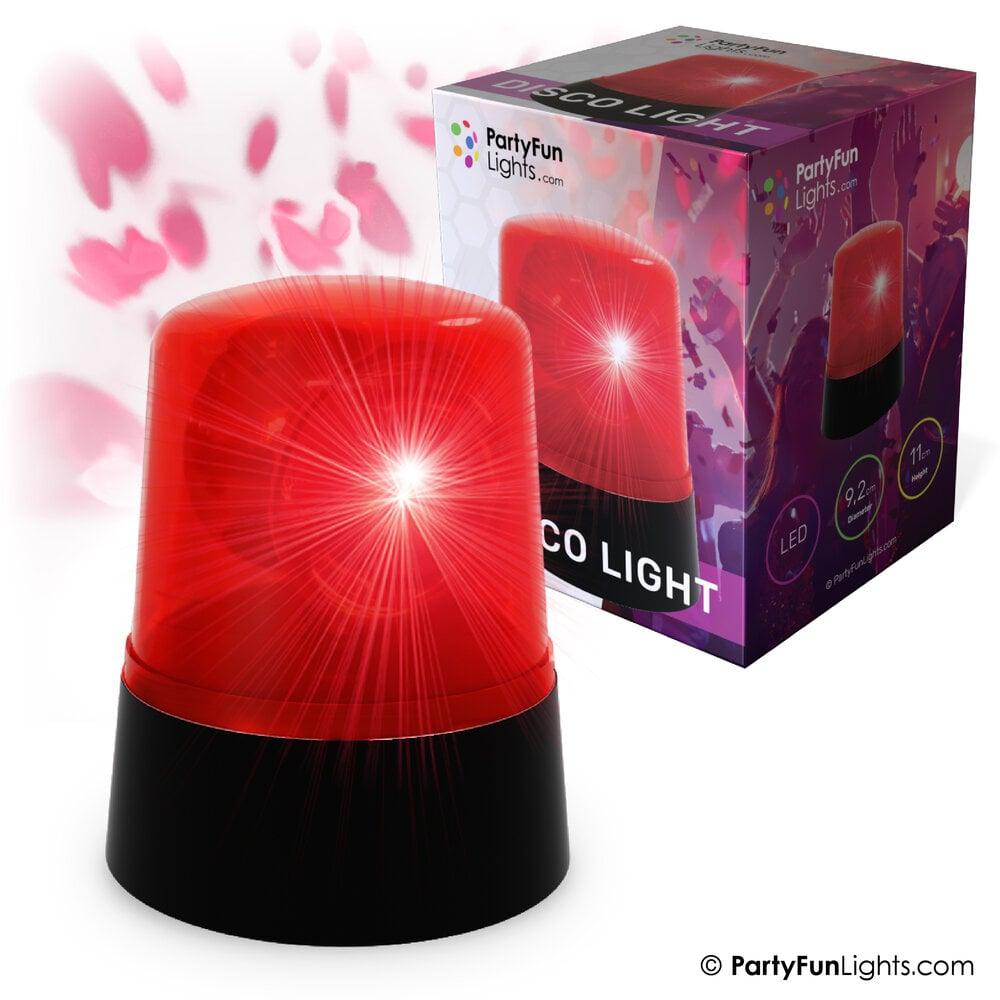 partyfunlights PartyFunLights Rood knipperlicht Batterij en USB-aangedreven