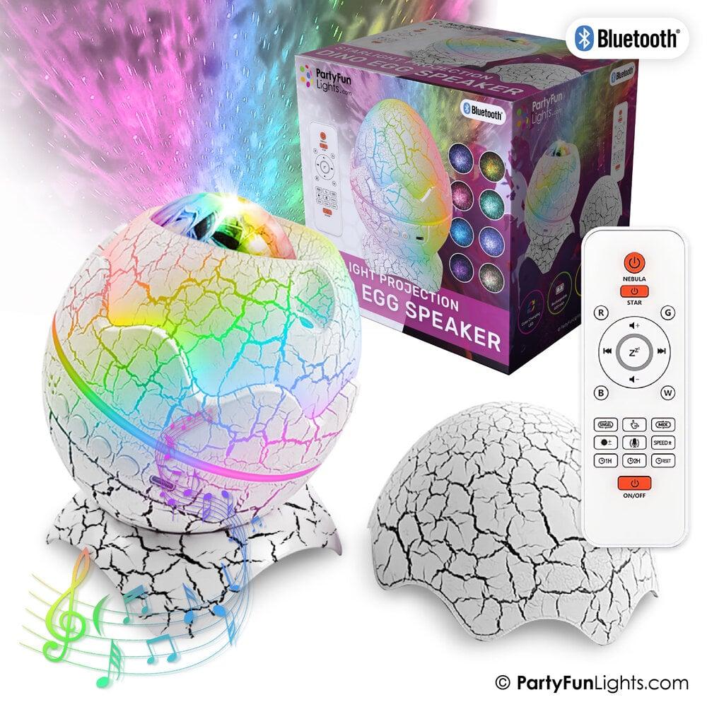 partyfunlights PartyFunLights Starlight Projection Dino Egg Speaker