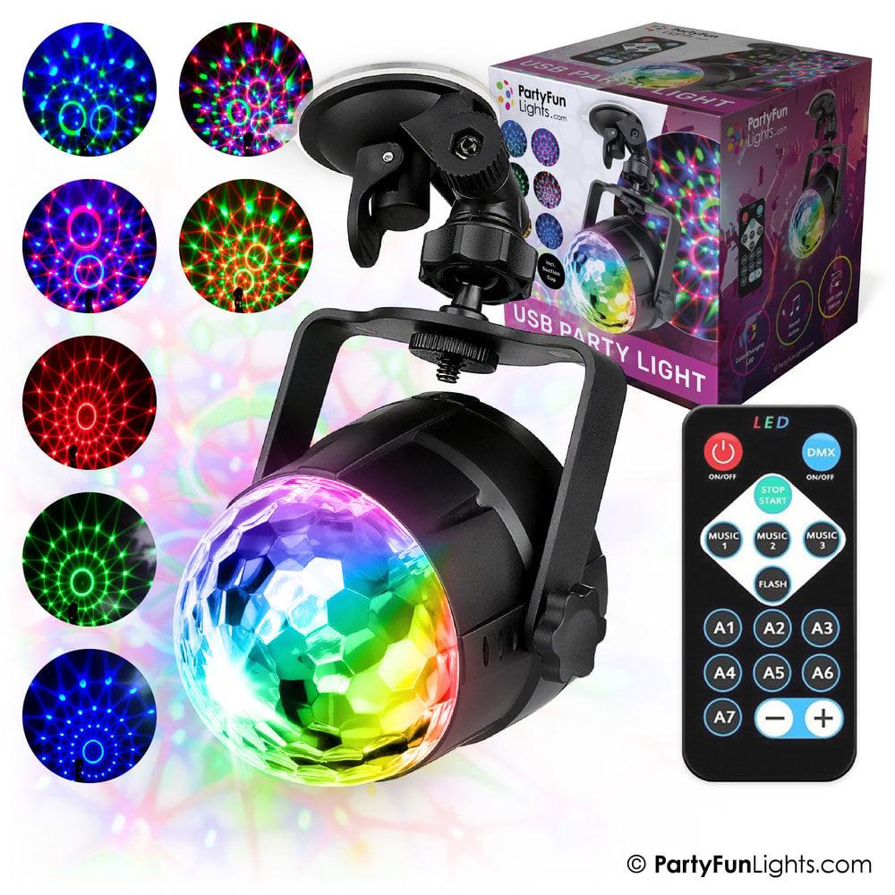 partyfunlights PartyFunLights USB Party Projector Feestverlichting Discolamp met zuignap en afstandsbediening partyfunlights PartyFunLights USB Party Projector Feestverlichting Discolamp met zuignap en afstandsbediening