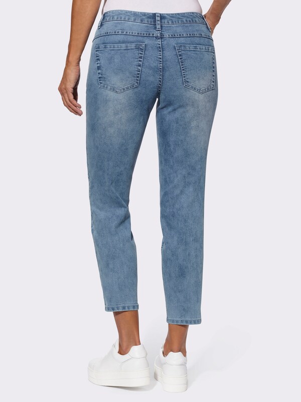 Patrizia Dini By Heine 5-pocketjeans In Enkellange Snit Blue-bleached