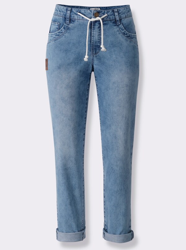 Patrizia Dini By Heine 5-pocketjeans In Enkellange Snit Blue-bleached