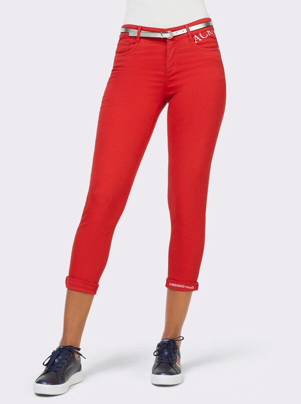 Patrizia Dini By Heine 5-pocketjeans Met Push-up-effect Rood