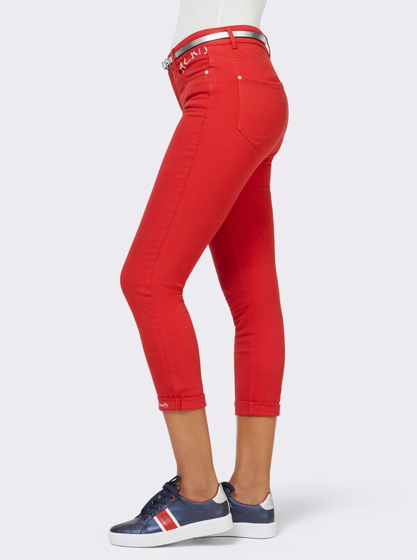 Patrizia Dini By Heine 5-pocketjeans Met Push-up-effect Rood