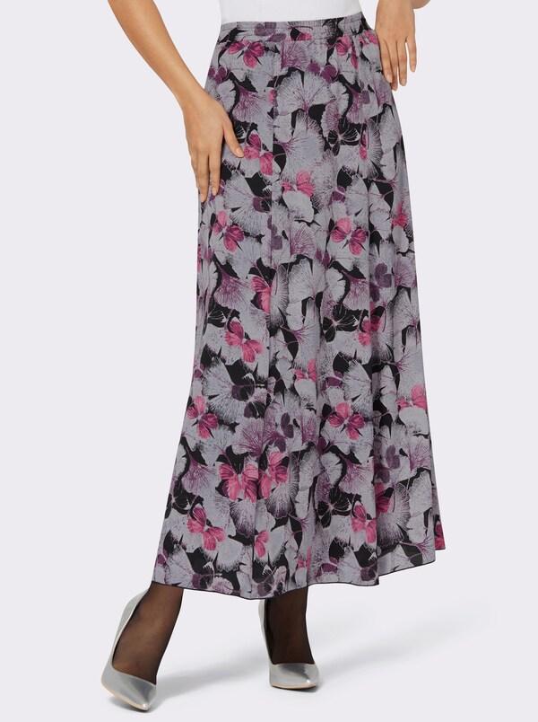 Patrizia Dini By Heine Banenrok Van Zacht Materiaal Bedrukt Zwart/lila Bedrukt