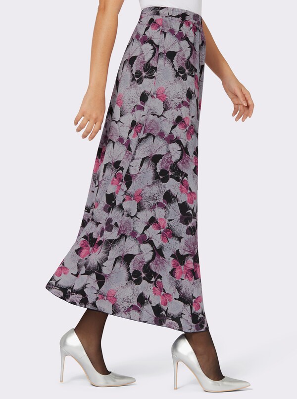 Patrizia Dini By Heine Banenrok Van Zacht Materiaal Bedrukt Zwart/lila Bedrukt