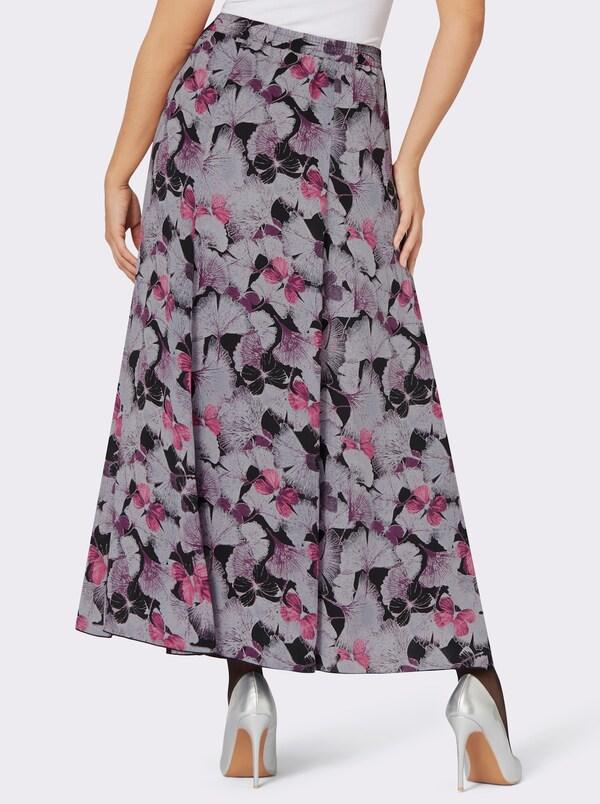 Patrizia Dini By Heine Banenrok Van Zacht Materiaal Bedrukt Zwart/lila Bedrukt