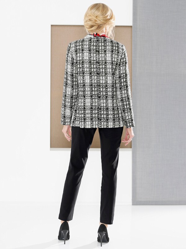 Patrizia Dini By Heine Bengalinebroek Met Sierritssluitingen Zwart