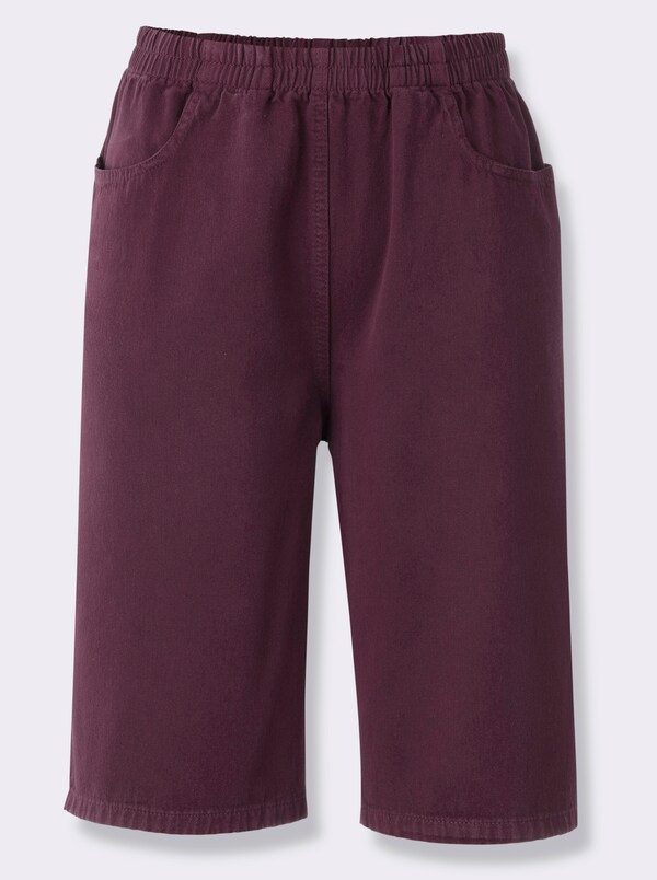 Patrizia Dini By Heine Bermuda Met Comfortband Rondom Bessenrood