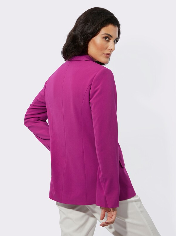 Patrizia Dini By Heine Blazer Met Knoopsluiting Magenta