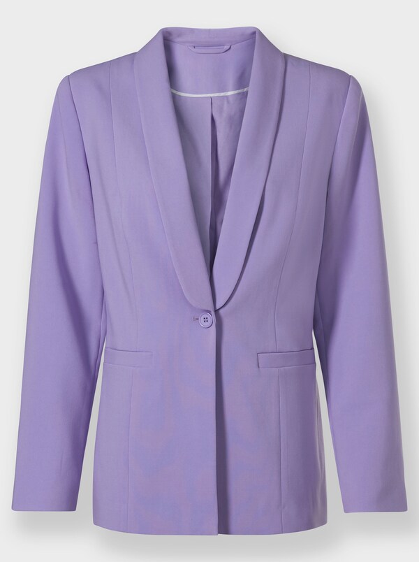 Patrizia Dini By Heine Blazer Met Sjaalkraag Lavendel